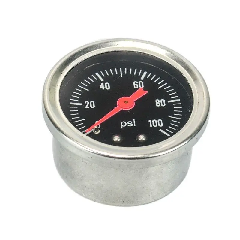 Новый регулятор давления топлива 0-100 PSI/бар жидкостное заполнение хромовое