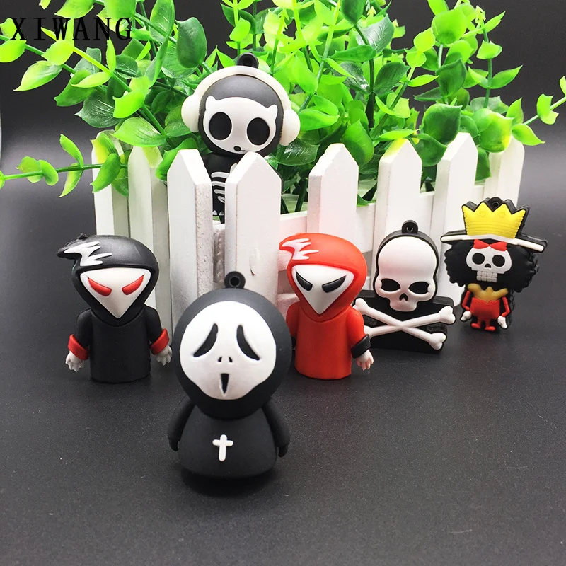 Usb флеш-накопитель с героями мультфильмов, usb 128GB Death is coming, силиконовый флеш-накопитель, 4 gb, 8 GB, 16 gb, 32 GB, с Рождеством/Хэллоуином/подарком