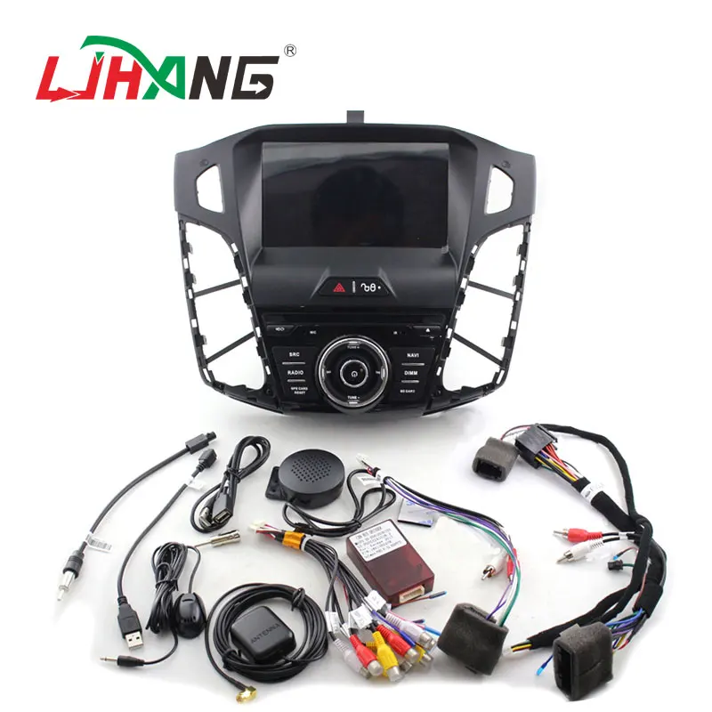 LJHANG Android 10 автомобильный dvd-плеер для Ford Focus 2012-2016 GPS навигация Мультимедиа 1Din