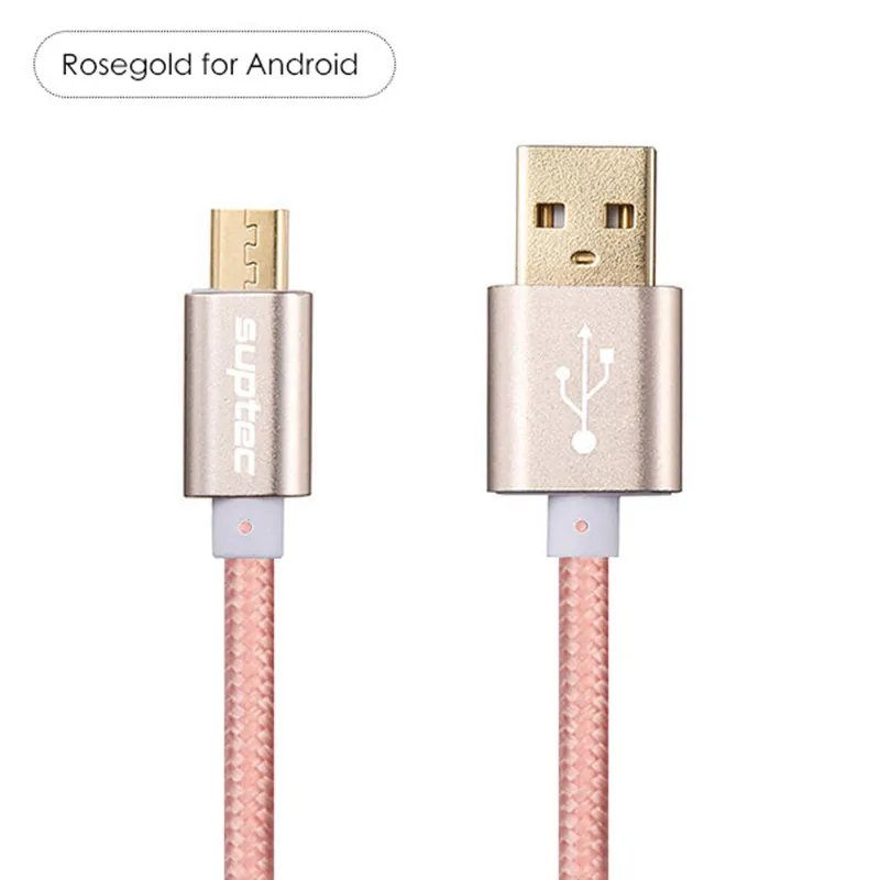 SUPTEC micro USB 2.4A кабель для быстрой зарядки для samsung Galaxy S7 S6 Xiaomi huawei Android мобильный телефон синхронная Зарядка данных