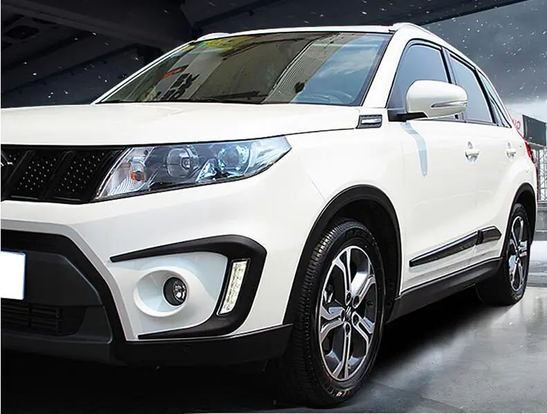 ABS автомобильный Боковая дверь кузова и передняя противотуманная фара светильник для губ разветвители Защитная Крышка Накладка для Suzuki Vitara