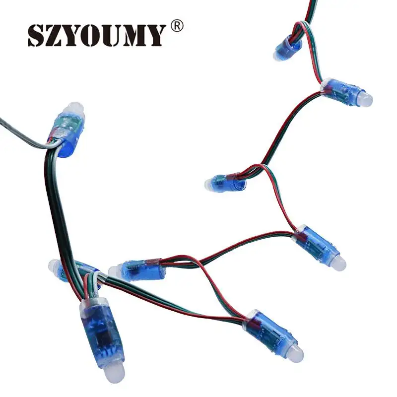 SZYOUMY 1000 шт. 12 мм WS 2811 пиксельный светодиодный модуль IP67 Водонепроницаемый