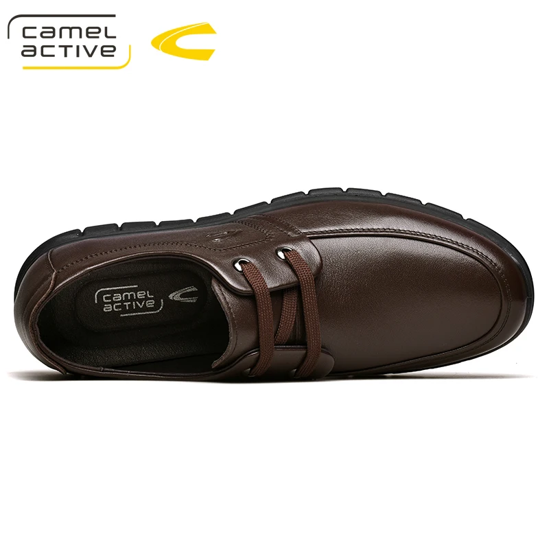 Мужские повседневные деловые кроссовки Camel Active коричневые брендовые из