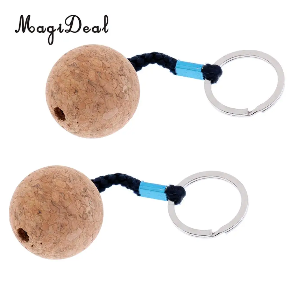 2 шт./лот безопасности 35 мм плавающий пробковый брелок водо плавучий парусная