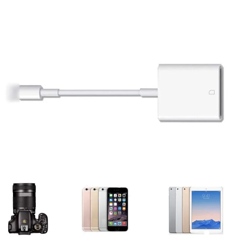 8-контактный кабель для считывания карт TF с адаптером памяти iPhone 6 7 Pro