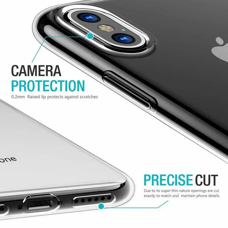 Прозрачный мягкий чехол из ТПУ для iPhone 12 Mini 11 Pro Max XS XR X 8 7 6s 6 Plus SE 2020 5|Сумки