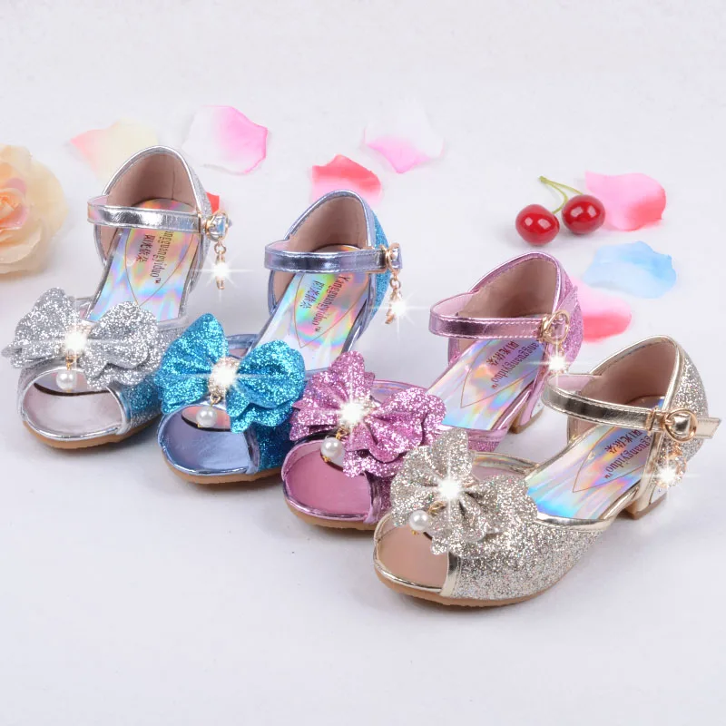 2017 г. модные детские сандалии принцессы детская обувь для девочек на свадьбу