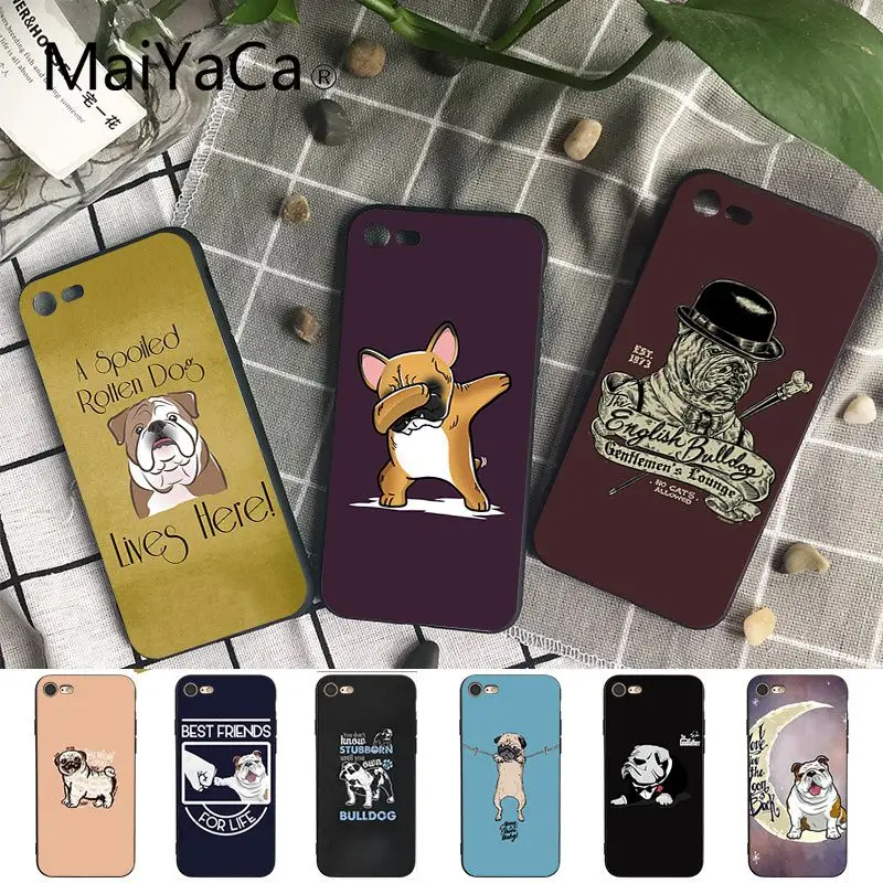 Maiyaca Французский бульдог Собака клиент высокое качество чехол для телефона iPhone 8 7