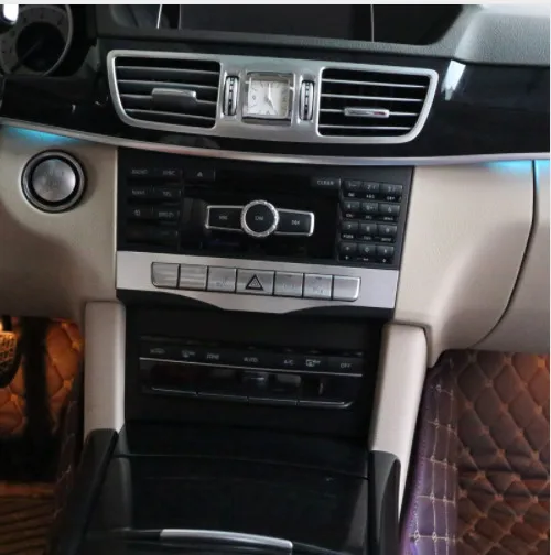 Для Mercedes W212 Benz e-класс E200 E260 E300- Алюминий центр Управление Функция Кнопка крышка Накладка авто-Стайлинг