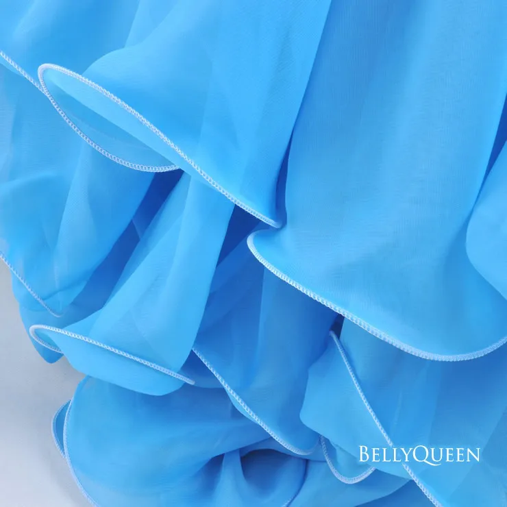 Шифоновые трехслойные танцевальные костюмы для танца живота 12 м|tribal skirt|belly dance