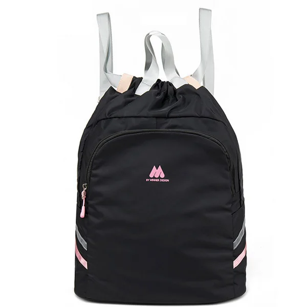 Black A6 Backpack Водонепроницаемый рюкзак со шнурком для студентов, большая емкость, школьные сумки, упаковочные кубики для одежды, органайзер для путешествий, сумка, аксессуары, снаряжение - Цвет: Black A6 Backpack