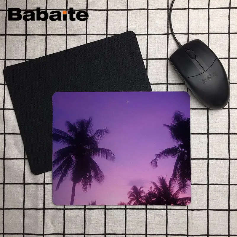 Babaite фиолетовый Подгонянный игровой коврик для мыши ноутбука Размер 18X22cm версия