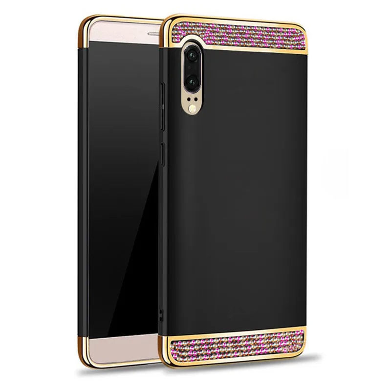 Y6 Prime 2018 блестящие жесткие чехлы со стразами для huawei Y9 Y5 Y7 PRO 2019 honor 8a pro Y3 2017 на