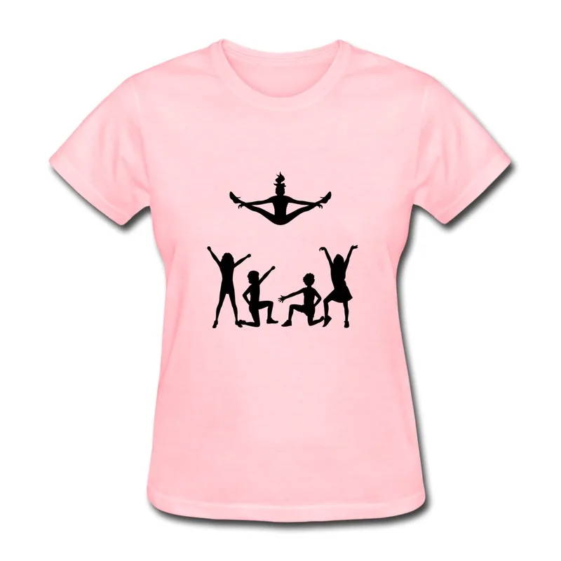 Customize Solid Women's T Shirt Cheerleaders Classic Icons Shirts Women Top Rated | Женская одежда