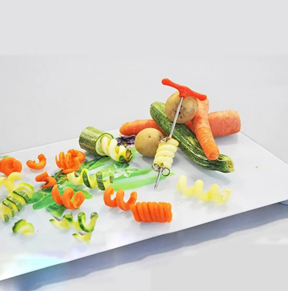 Hoomall Vegetable Spiralizer Rotating Machine Manual Magic Roller Spiral Slicer Kitchen Gadgets Fruit And | Дом и сад