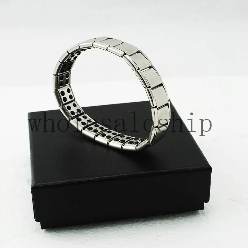 Серебряный титановый браслет для здоровья мощность нано энергия германий