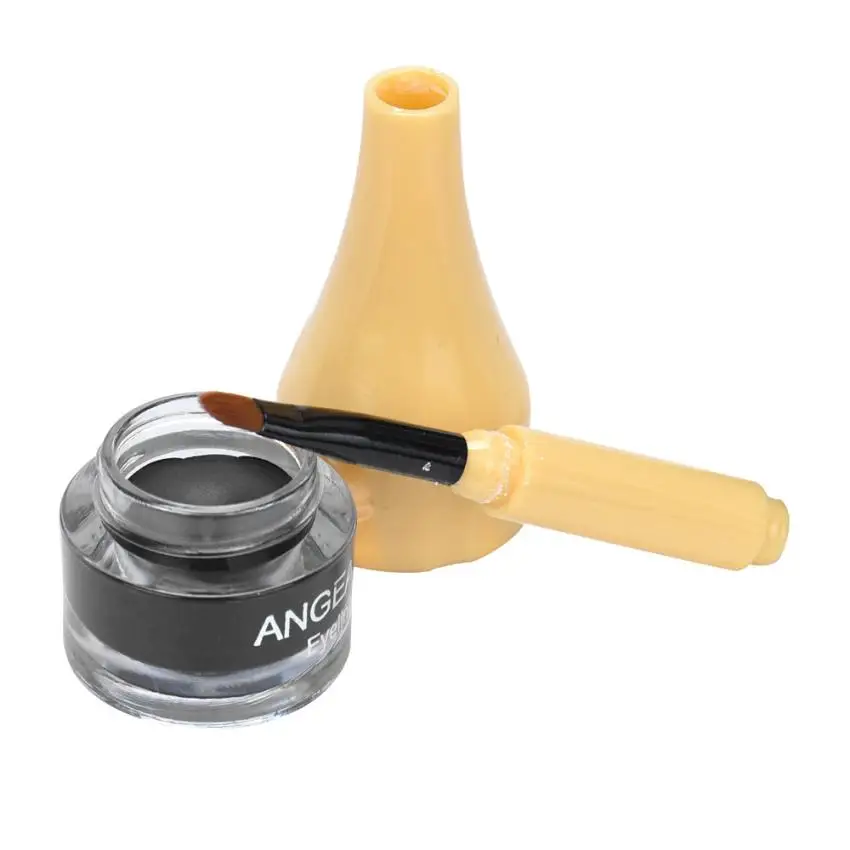 Мини подводка для глаз гелевый крем с кисточкой Макияж Косметика Black Life