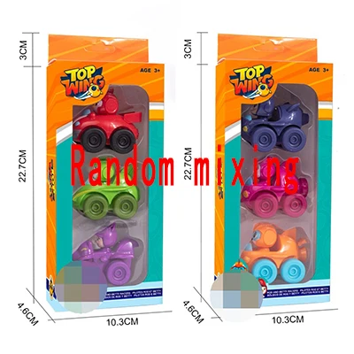3pcs car 6 шт./3 шт., топ, крыло, фигурка, набор игрушек, куклы, мальчики, девочки, задняя часть автомобиля, летающий самолет, крыло для друзей - Цвет: 3pcs car