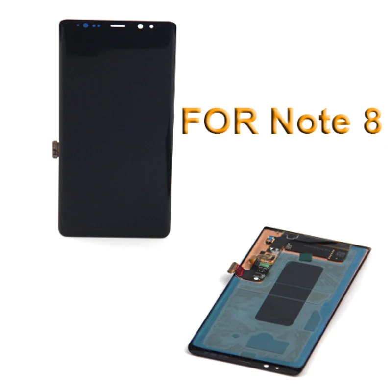 N8 Black NO Frame Протестирован для SAMSUNG GALAXY Note 8 lcd Note8 дисплей кодирующий преобразователь сенсорного экрана в сборе Замена для SAMSUNG Note 8 lcd - Цвет: N8 Black NO Frame