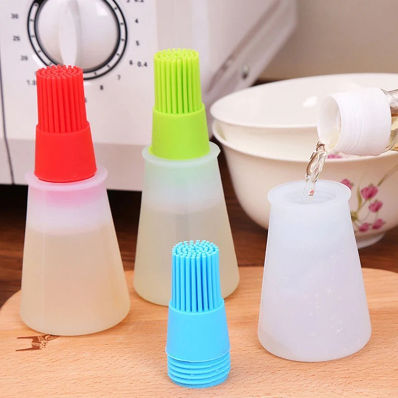 Landlife Grill Oil Bottle Brushes Heat Resisting Silicone BBQ Basting Brush Pastry Utensil | Дом и сад