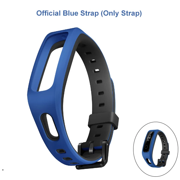 Blue Strap Only huawei Honor Band 4/умный Браслет для бега Amoled цвета 0,9" /0,5" сенсорный экран для плавания с осанкой для обнаружения бега и сна - Цвет: Blue Strap Only