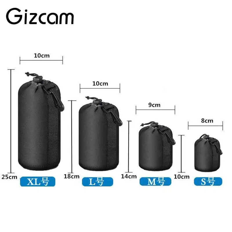 Gizcam неопреновый DSLR SLR объектив для камеры чехол хранения сумка размер S|neoprene dslr|dslr