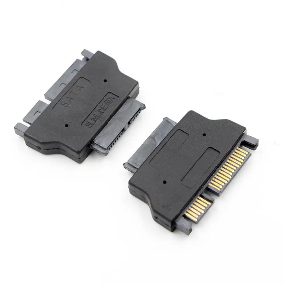 Горячая Распродажа SATA адаптер последовательный ATA 7 + 15 22pin штекер тонкий 6 13pin