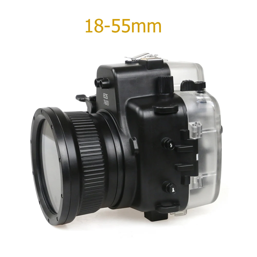 Водонепроницаемый корпус для камеры Canon EOS 760D 18 55 135 мм подводная фотография до 40 м