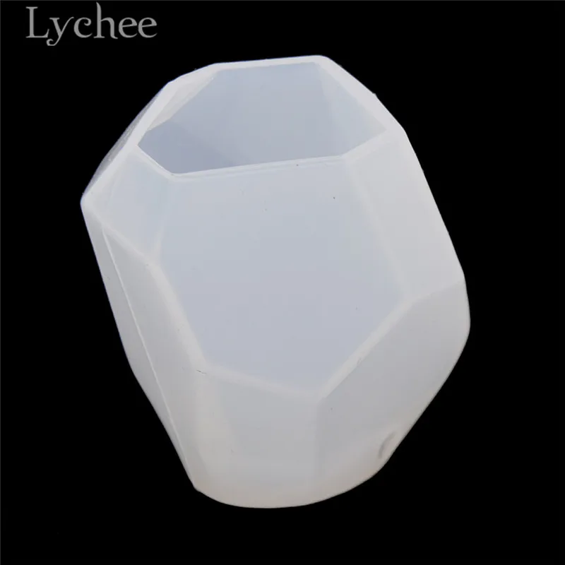 Lychee Life многоугольная белая свеча силиконовая форма 3D формы для свечей сделай сам