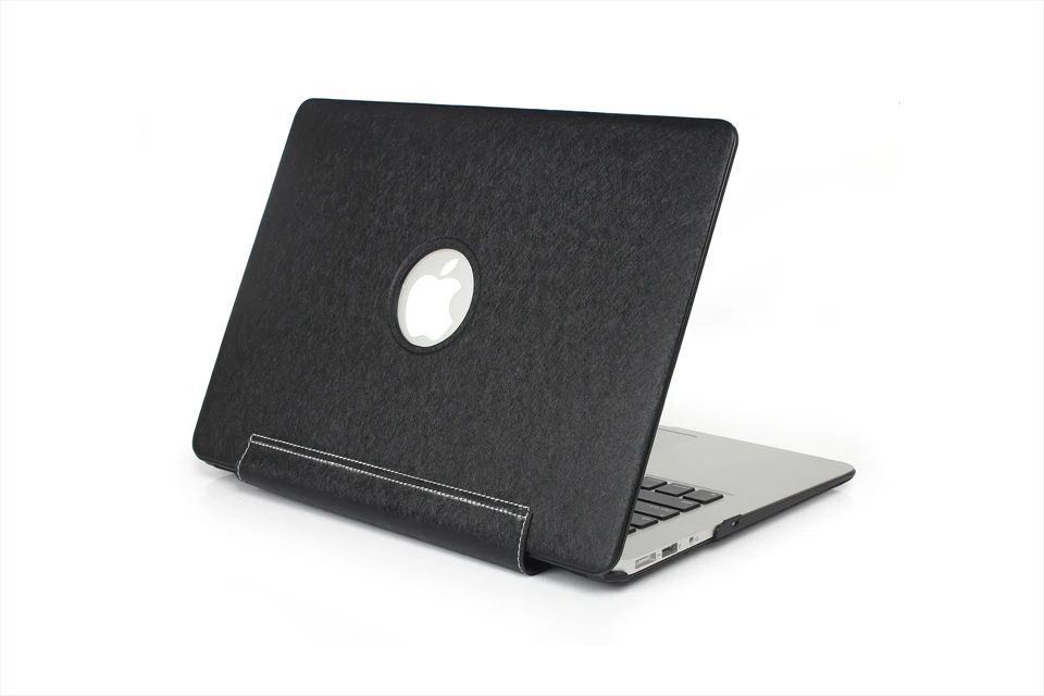 Black Для Apple Macbook Air 1" 13" Pro 1" 15" Pro с сенсорной панелью 1" 13" 1" Элегантная Шелковая кожа из искусственной кожи чехол для рукава A1990 - Цвет: Black