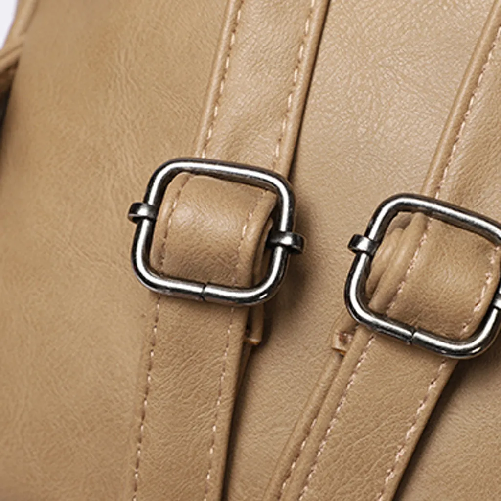 Новый популярный модный рюкзак женский кожаный для ноутбука Ретро дорожная