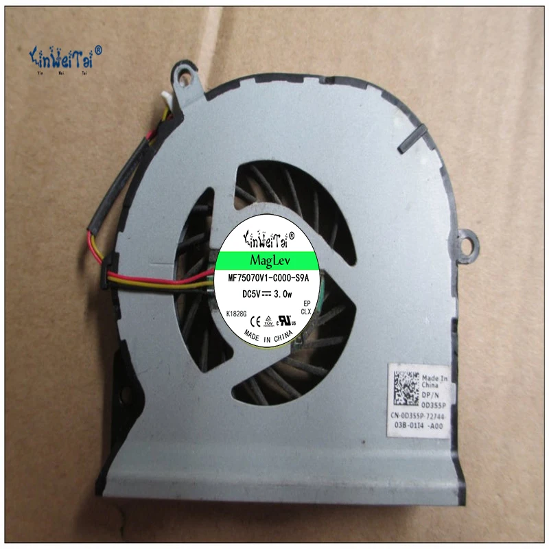 Новый вентилятор Forcecon DFS531005MC0T F9J2 CN-0D355P D355P для DELL 15Z 1569 P06F Вентилятор охлаждения процессора 49RM6FAWI00