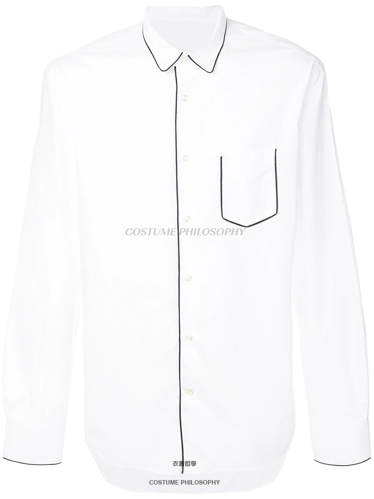 XS-5XL 2017 новая мужская одежда GD стилист обувь для подиума Модная рубашка с длинными