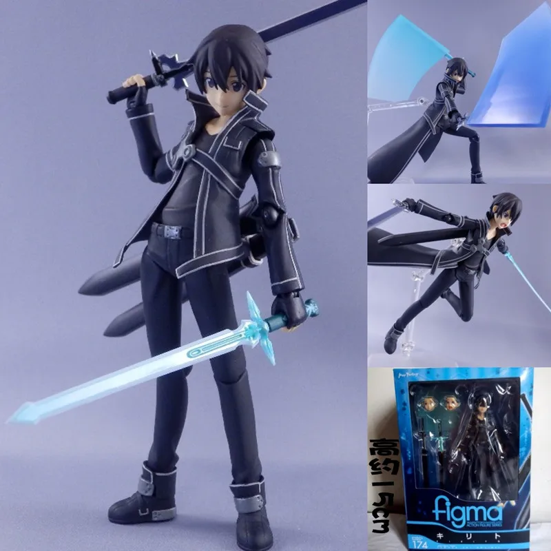 Фигурки героев аниме меч Figma онлайн-фигурки из японского САО Кирито подарок на