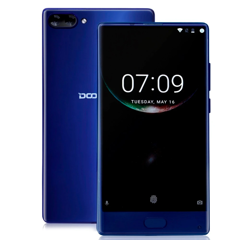 DOOGEE MIX Смартфон Android 7,0 две камеры 5,5 дюймов AMOLED MTK Helio P25 Восьмиядерный 6 ГБ+ 64 ГБ LTE 3380 мАч 16,0 Мп