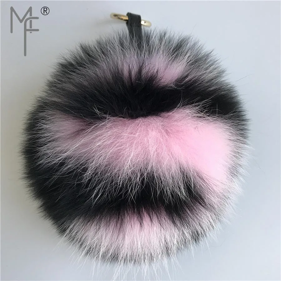 Magicfur-натуральный шарик из меха лисы ABcharm 15 см большой Pom буква Начальная S меховой шар сумка Шарм брелок автомобильный брелок для телефона подвеска