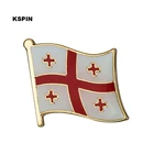 1 шт., значок-брошь в виде флага Джорджии