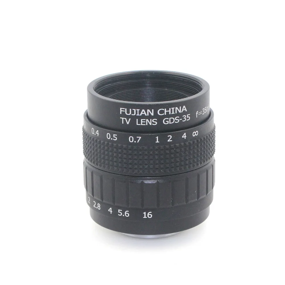 Профессиональный объектив 35 мм f/1 7 CCTV C Mount Lens имеет корпус из сплава с