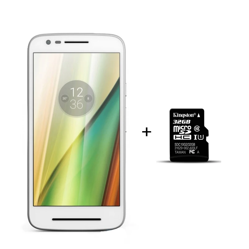 With 32G TF Смартфон Motorola e3 power 5,0 дюйма MTK 6735 2 ГБ+ 16 Гб мобильный телефон 3500 мАч мобильный телефон - Цвет: With 32G TF