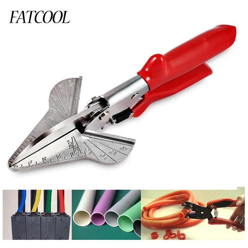 FATCOOL 45-120 Deg Multi Angle Mitre Trunking Scissor Wire Duct Cutter PVC PE Plastic Pipe Cutting Trim | Инструменты