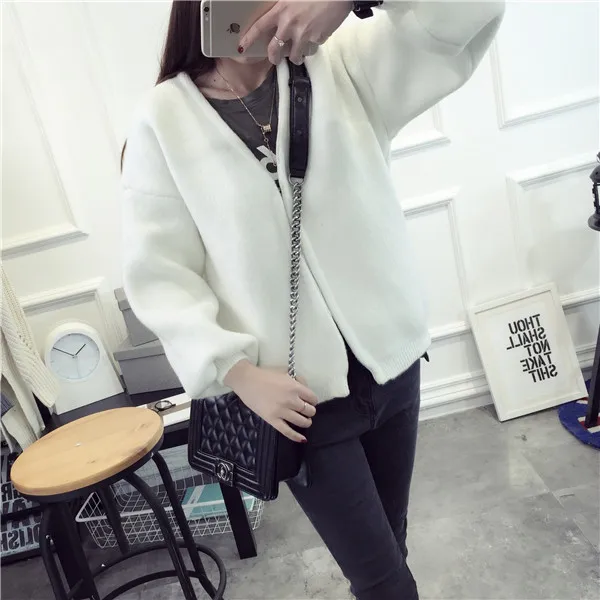 Urifens Womens Sweaters 2017 New Coat Solid Long Sleeve Casaco Feminino Casual O Neck Lantern Female Cardigans QLM12 |
