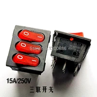 triple boiler switch kcd4 power switch red 9 pin 15a 250v