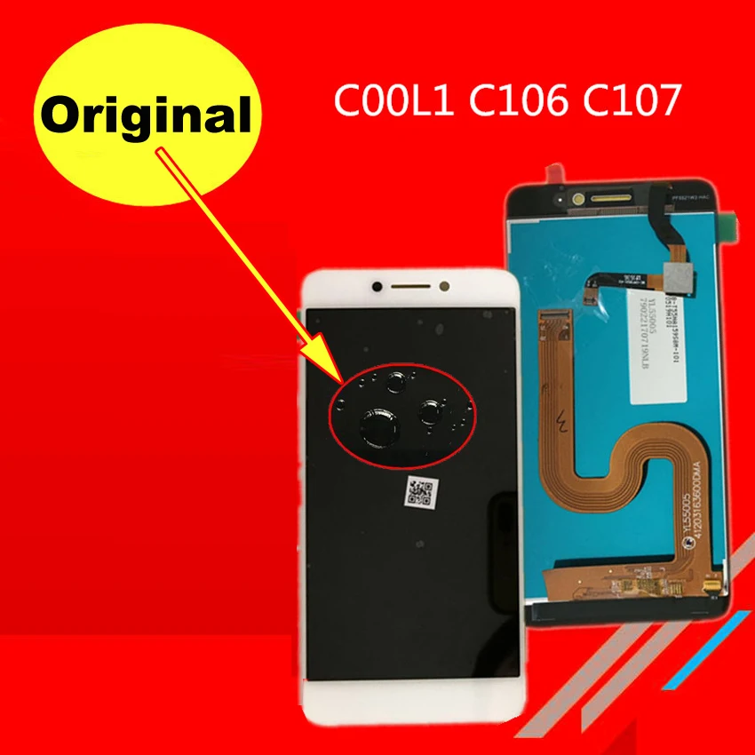 Лучший стеклянный сенсор ЖК-дисплей 10 сенсорный экран для Letv LeEco Coolpad cool1 cool 1 C106 C106-9 c106-7 дигитайзер сборка