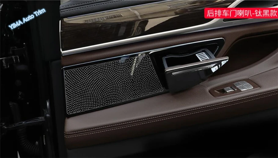 

Lapetus For BMW 7 Series G11 G12 2016 2017 2018 Stainless Steel Auto Styling Inner Door Stereo Speaker Audio Sound Cover Trim