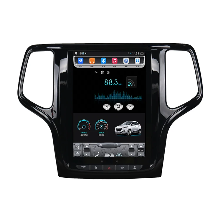 2014 2018 Grand Cherokee 10 4 дюймов вертикальный сенсорный экран Android автомобильный GPS