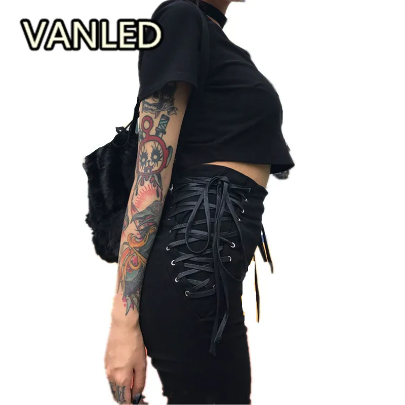 Брюки карандаш женские Стрейчевые с завышенной талией и бантом|pencil pants|women black
