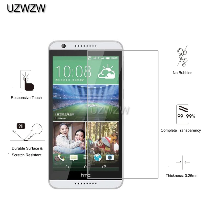 2pcs For HTC Desire 820 Premium 2.5D 0.26mm Tempered Glass Screen Protector For HTC Desire 820 820u 820q 820mu Protective Glass