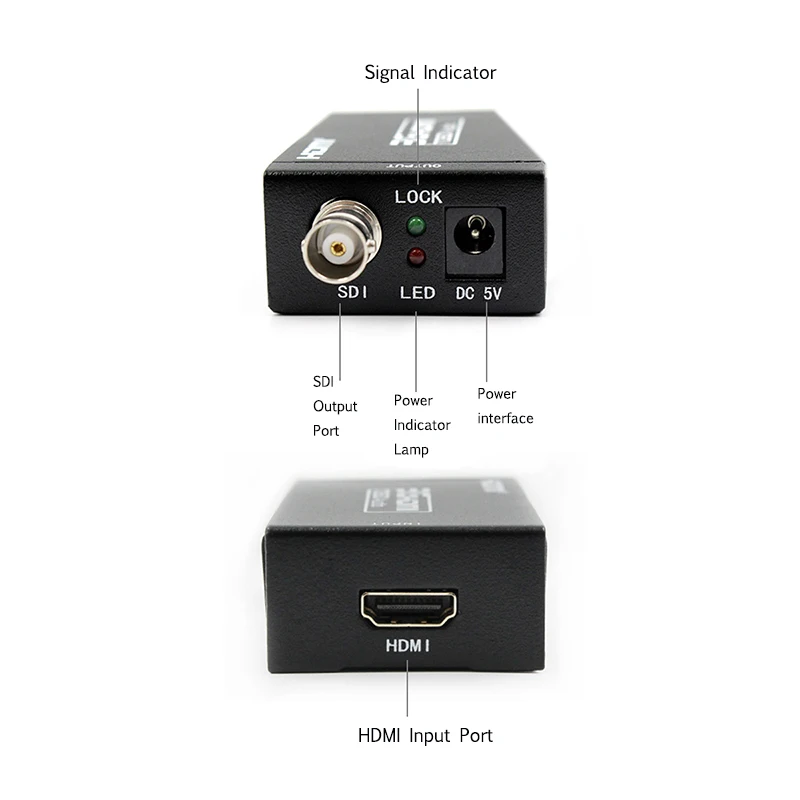Мини 3G 1080P HDMI в SDI видео конвертер SD/HD/3G кабель с адаптером питания розничной