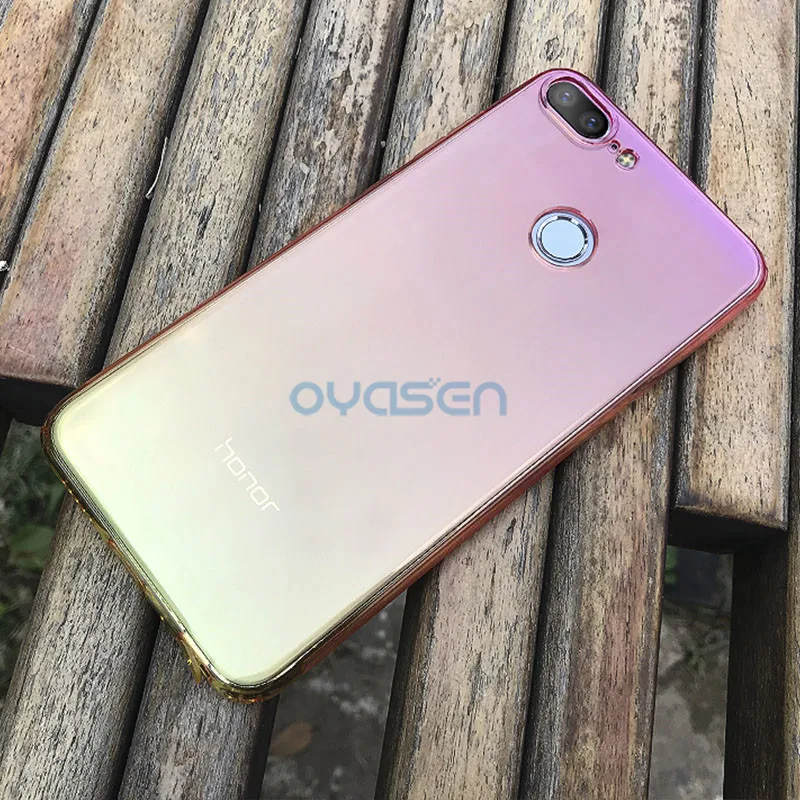 Cases For Huawei Honor 9 Lite 5.65inch Gradient Color Silicone Soft Dustproof Phone Cover Shell Fundas |