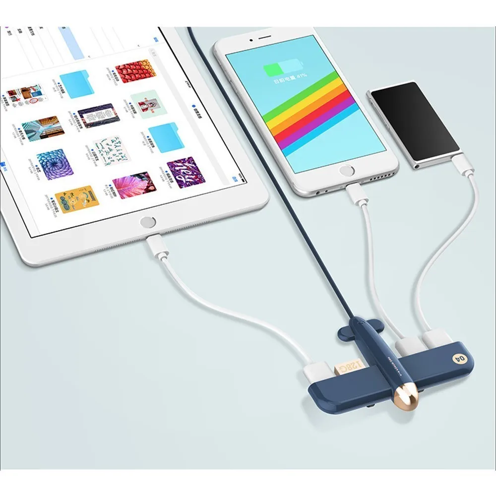 Usb хаб 2 0 док станция USB разветвитель адаптер самолет в форме многопортовый